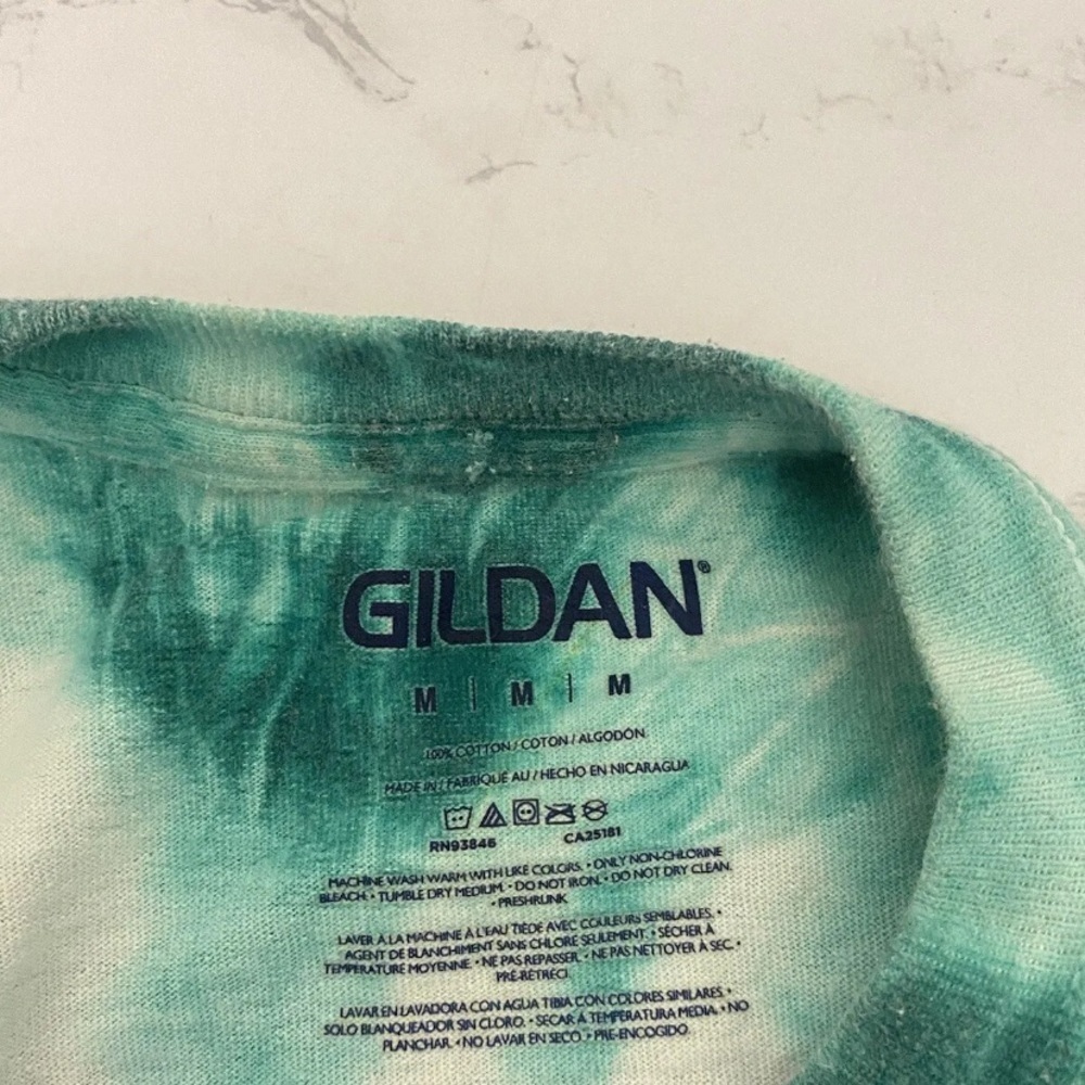 Miami Beach Short Sleeve T Shirt Women’s M Green Tie Dye Camo Pullover T… - Picture 4 of 4